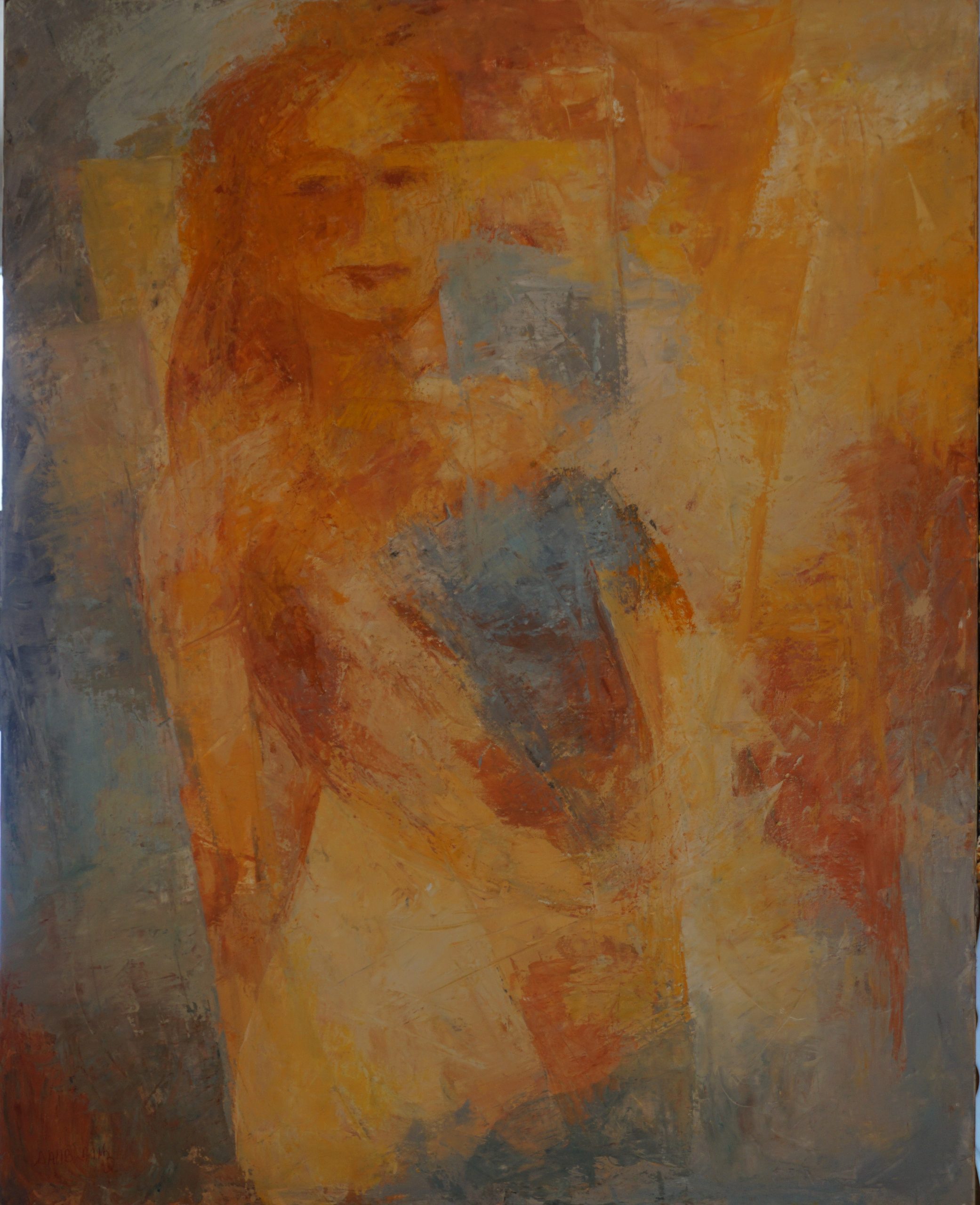 08 -2021 -Femme passagère du temps - T F25 - 81x65